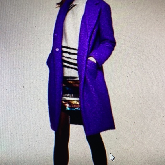 Alfani Textured Boucle  Coat 🧥 in Bold Purple - Picture 2 of 9